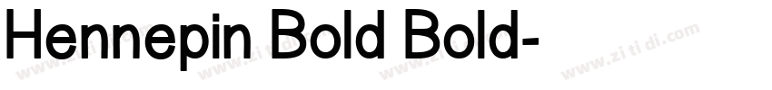 Hennepin Bold Bold字体转换